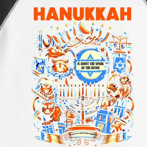 My New Hanukkah Ugly Sweater Design Toddler Fine Jersey T-Shirt