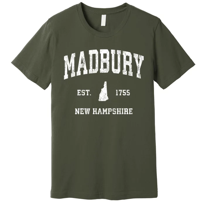 Madbury New Hampshire Nh Vintage Athletic Sports Premium T-Shirt