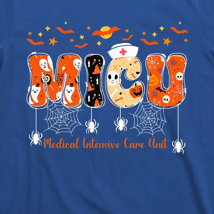 Micu Nurse Halloween Spooky Ghost Medical Intensive Care T-Shirt