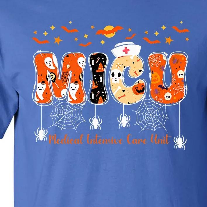 Micu Nurse Halloween Spooky Ghost Medical Intensive Care Tall T-Shirt