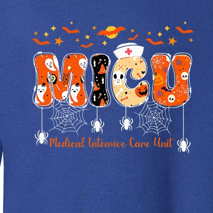 Micu Nurse Halloween Spooky Ghost Medical Intensive Care Toddler Sweatshirt