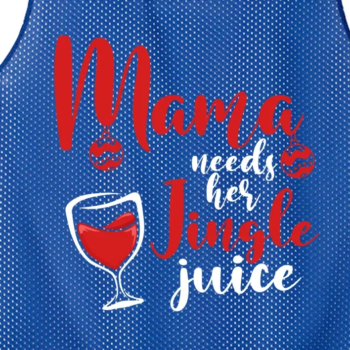 Mama Needs Her Jingle Juice Gift Merry Christmas Funny Xmas Gift Mesh Reversible Basketball Jersey Tank