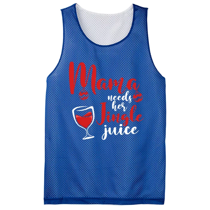 Mama Needs Her Jingle Juice Gift Merry Christmas Funny Xmas Gift Mesh Reversible Basketball Jersey Tank