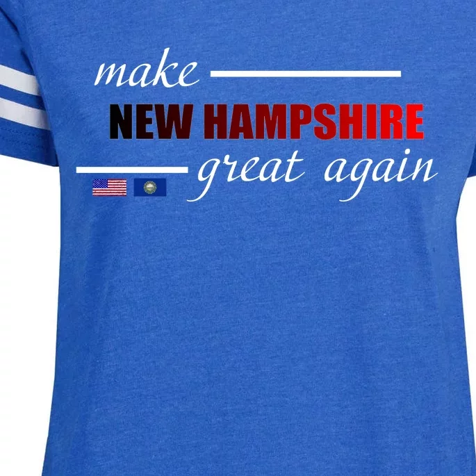 Make New Hampshire Great Again Enza Ladies Jersey Football T-Shirt