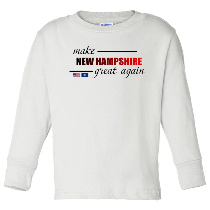 Make New Hampshire Great Again Toddler Long Sleeve Shirt