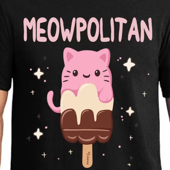 Meowpolitan Neapolitan Ice Cream Gift Pajama Set