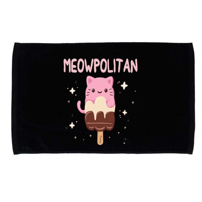 Meowpolitan Neapolitan Ice Cream Gift Microfiber Hand Towel