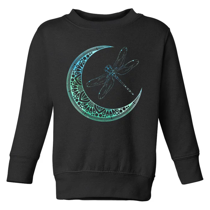 Moon Nature Insect Animal Gift Wildlife Night Dragonfly Toddler Sweatshirt