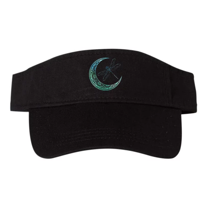 Moon Nature Insect Animal Gift Wildlife Night Dragonfly Valucap Bio-Washed Visor