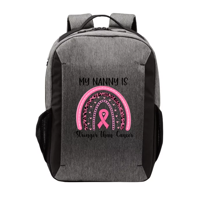 My Nanny Is Stronger Than Cancer Breast Cancer Awareness Great Gift Vector Backpack