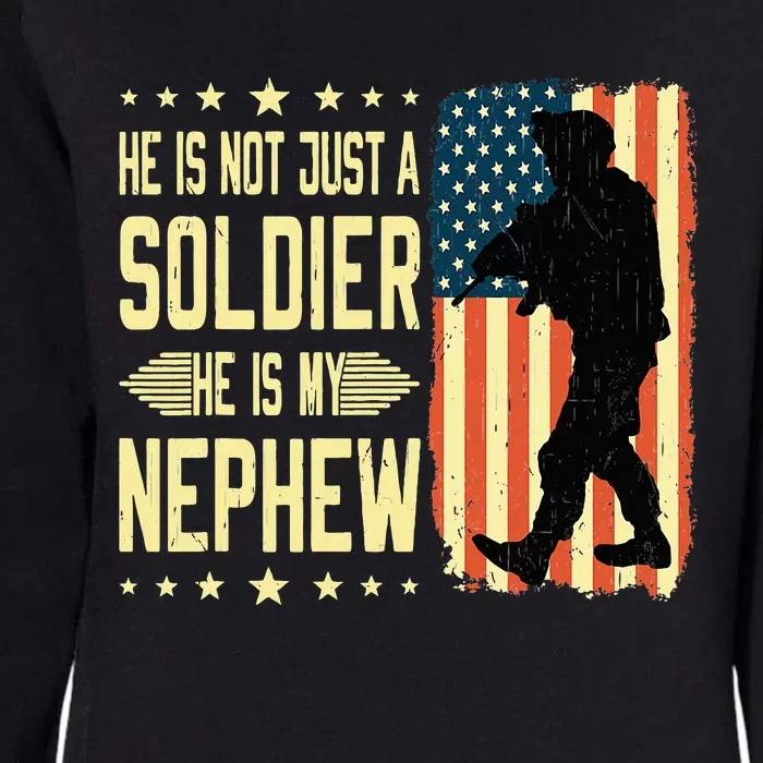 My Nephew Is A Soldier Hero Proud Army Aunt Uncle Military Womens California Wash Sweatshirt