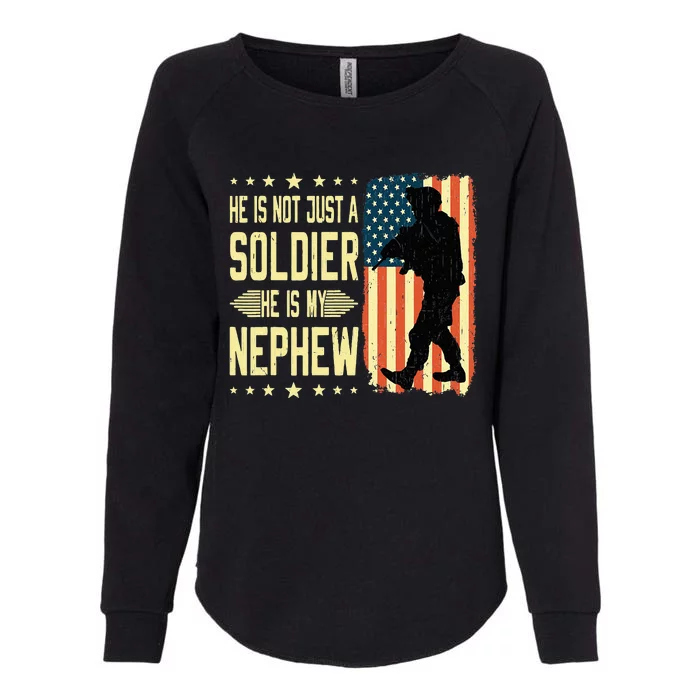 My Nephew Is A Soldier Hero Proud Army Aunt Uncle Military Womens California Wash Sweatshirt