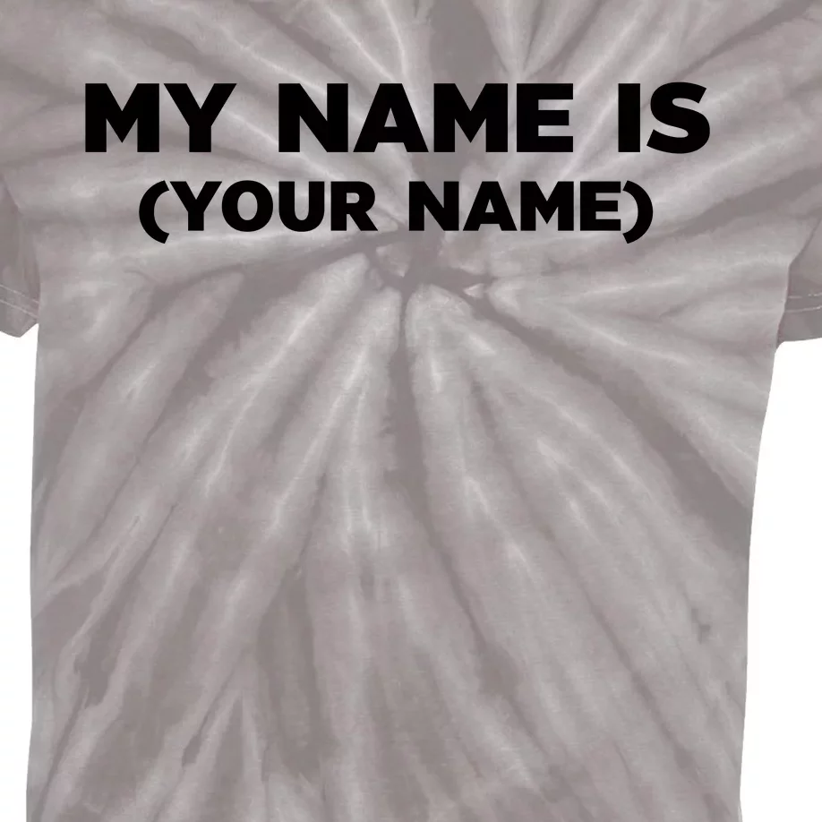 My Name Is Funny Custom Kids Tie-Dye T-Shirt