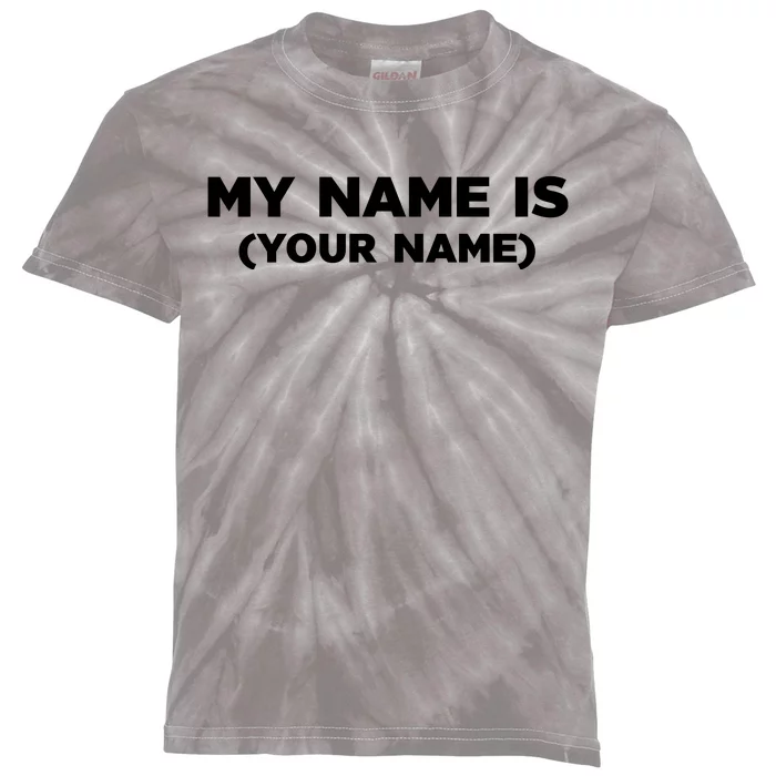 My Name Is Funny Custom Kids Tie-Dye T-Shirt