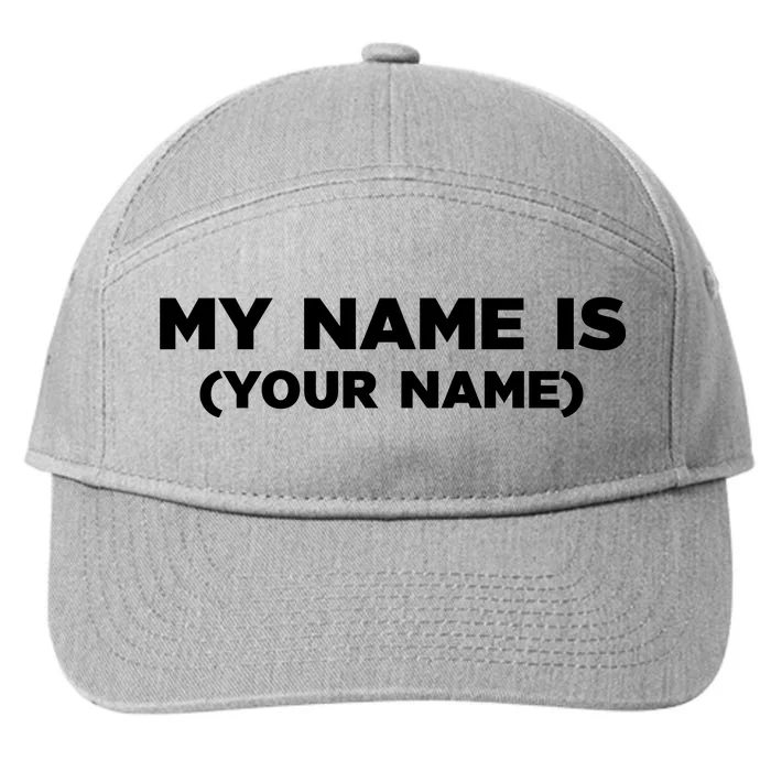 My Name Is Funny Custom 7-Panel Snapback Hat