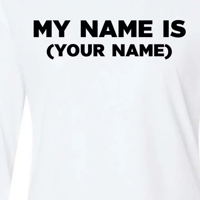 My Name Is Funny Custom Womens Cotton Relaxed Long Sleeve T-Shirt