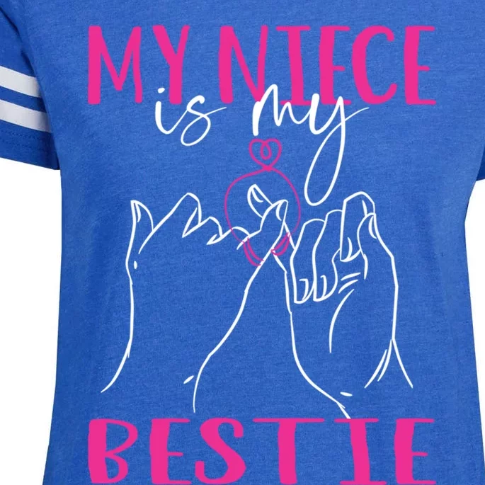 My Niece Is My Bestie Cute For Aunt From Niece Auntie Gift Enza Ladies Jersey Football T-Shirt