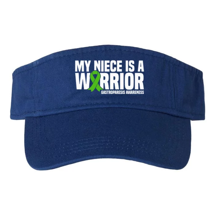 My Niece Is A Warrior Gastroparesis Awareness Great Gift Valucap Bio-Washed Visor