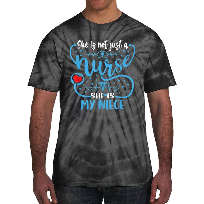 My Niece Is A Nurse Proud Nurse's Aunt Uncle RN LPN Family Tie-Dye T-Shirt