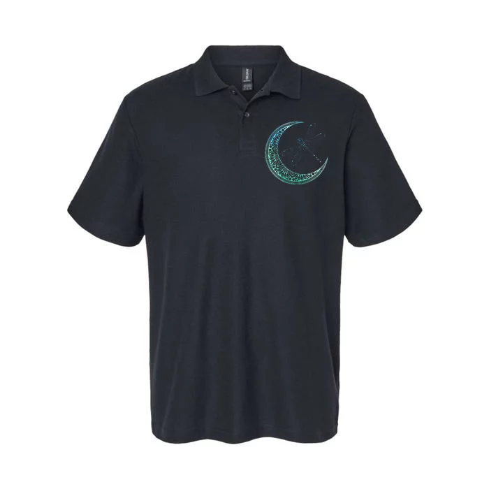 Moon Nature Insect Animal Gift Wildlife Night Dragonfly Softstyle Adult Sport Polo