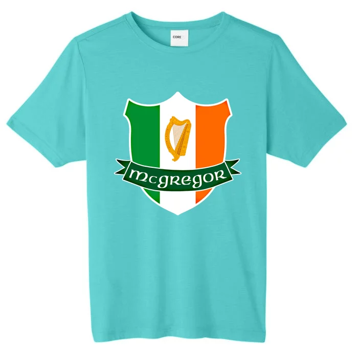 Mcgregor Name Irish Gift Irish Flag Harp Crest ChromaSoft Performance T-Shirt