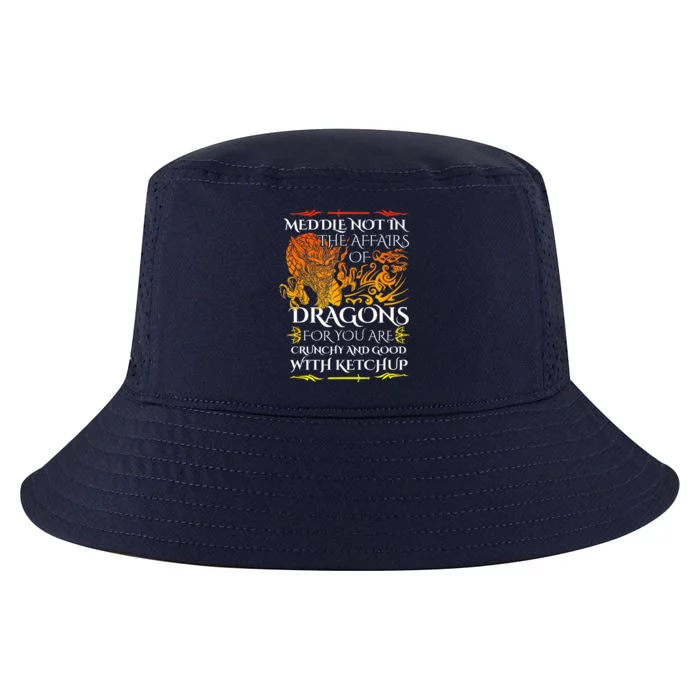 Meddle Not In The Affairs Of Dragons Cool Comfort Performance Bucket Hat