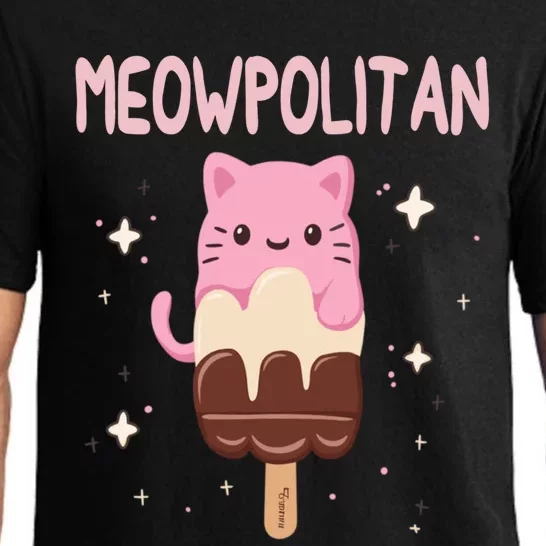 Meowpolitan Neapolitan Ice Cream Cute Gift Pajama Set