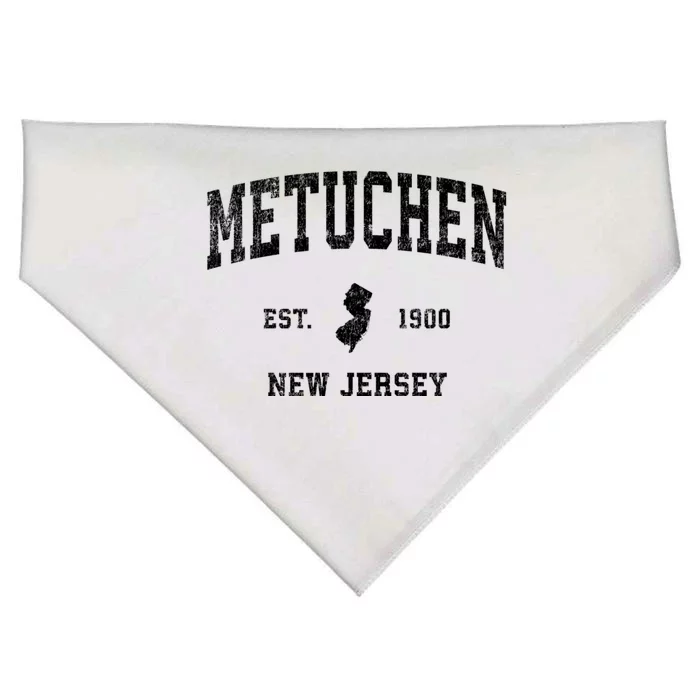 Metuchen New Jersey Nj Vintage Athletic Sports USA-Made Doggie Bandana