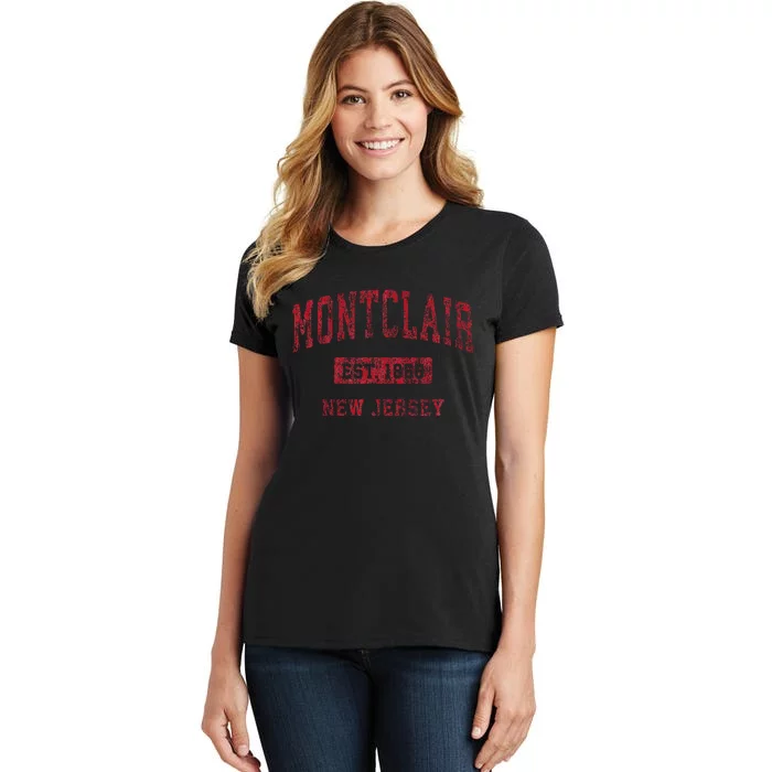 Montclair New Jersey Nj Vintage Sports Design Women's T-Shirt