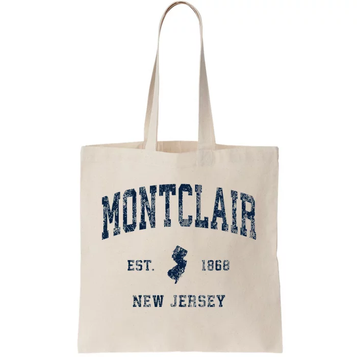 Montclair New Jersey Nj Vintage Athletic Sports Design Tote Bag