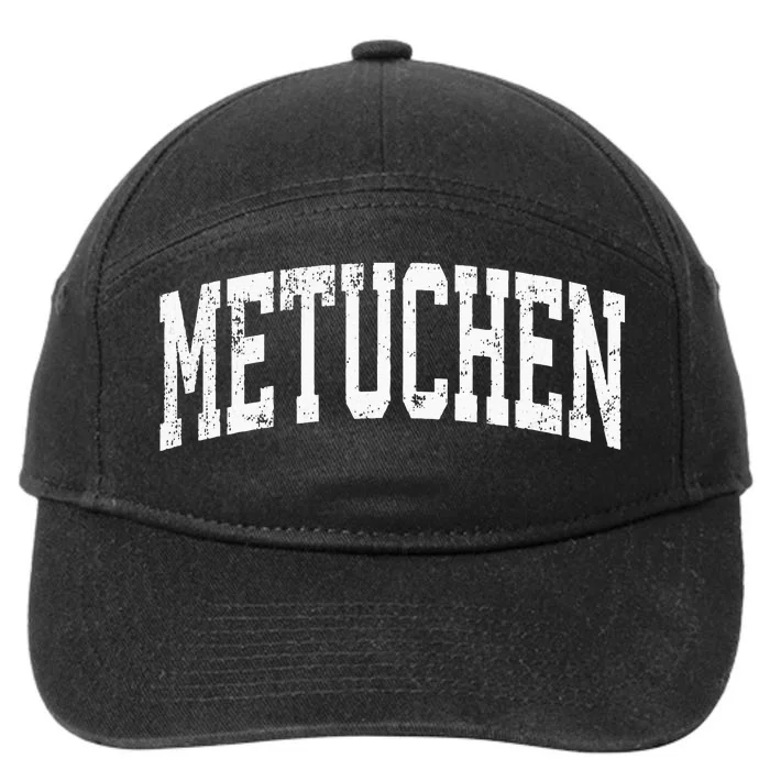 Metuchen New Jersey Nj Vintage Athletic Sports Design 7-Panel Snapback Hat