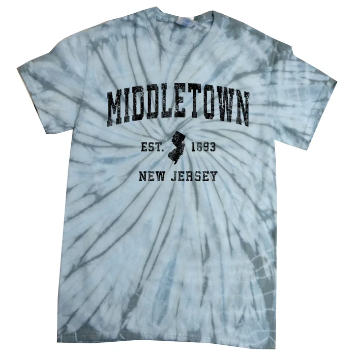 Middletown New Jersey Nj Vintage Athletic Sports Tie-Dye T-Shirt