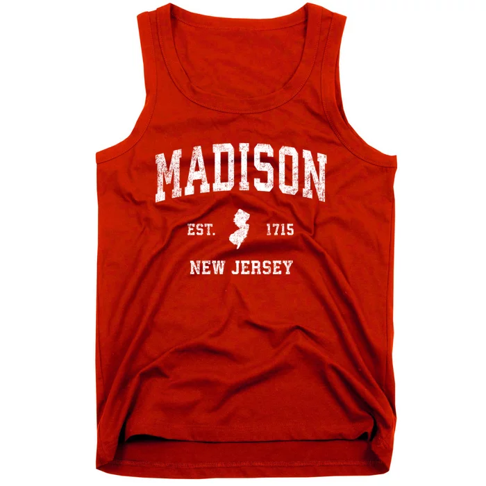 Madison New Jersey Nj Vintage Sports Tank Top