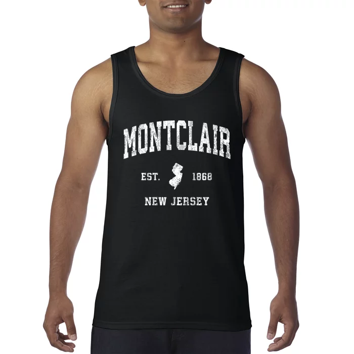 Montclair New Jersey Nj Vintage Athletic Tank Top