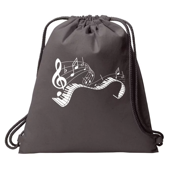 Music Notes Keyboard Pianist Classical Musician Piano Drawstring Bag