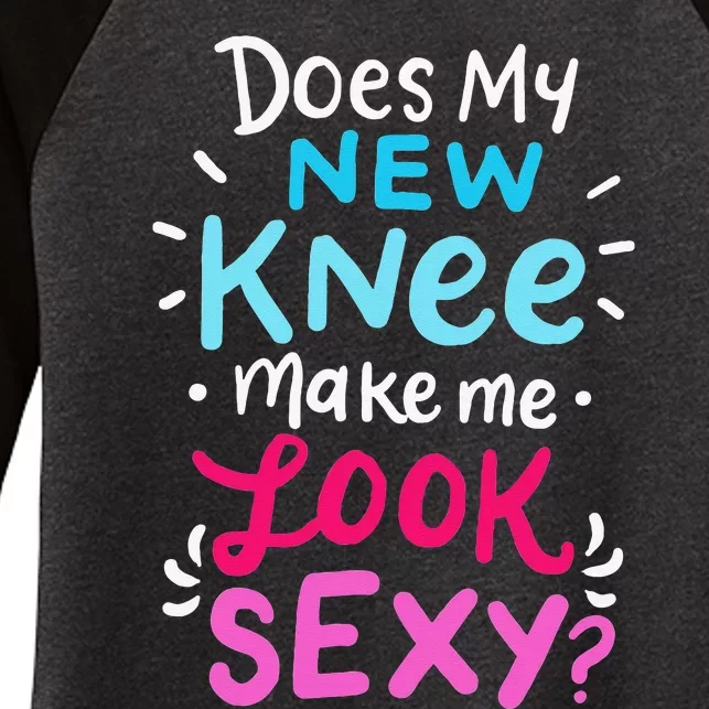 My New Knee Gift Funny Knee Replacement Surgery Joke Women's Tri-Blend 3/4-Sleeve Raglan Shirt