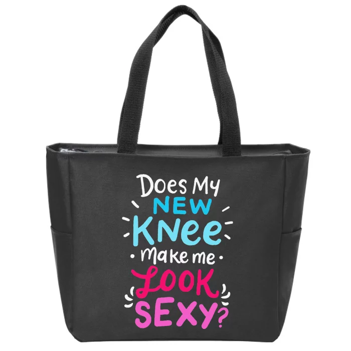 My New Knee Gift Funny Knee Replacement Surgery Joke Zip Tote Bag