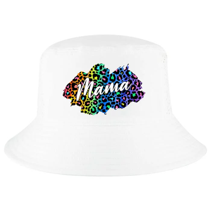 Mama Neon Leopard Print Cute Gift Cool Comfort Performance Bucket Hat