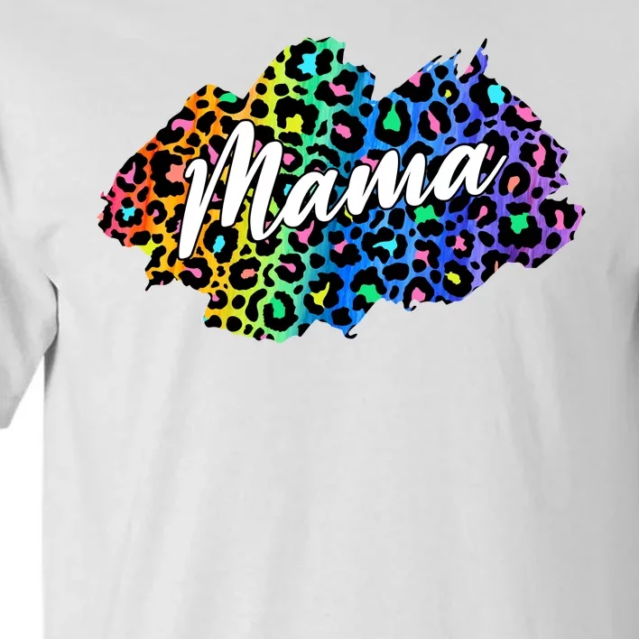 Mama Neon Leopard Print Cute Gift Tall T-Shirt