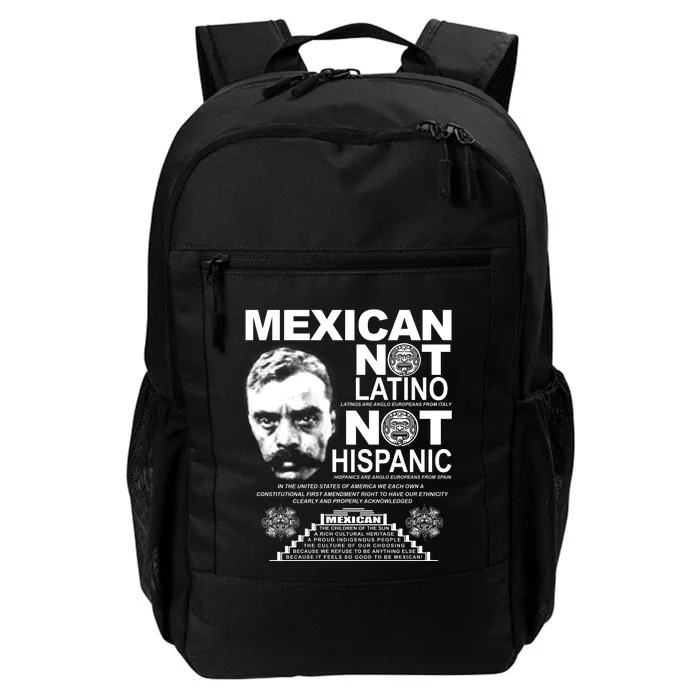 Mexican Not Latino Mexican Pride Zapata Daily Commute Backpack