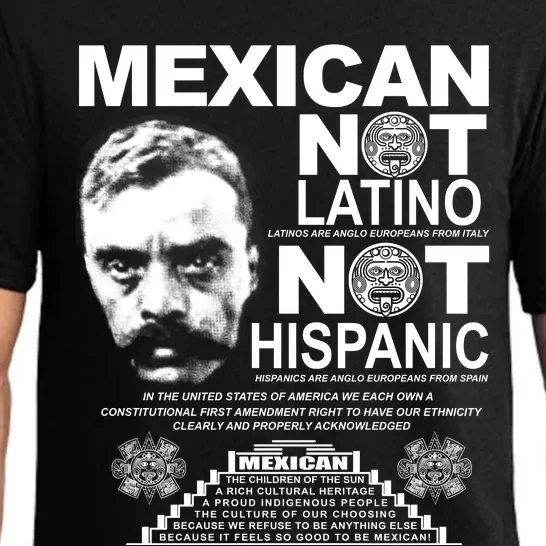 Mexican Not Latino Mexican Pride Zapata Pajama Set