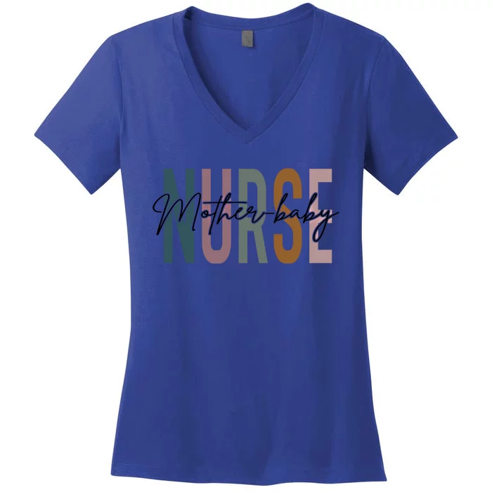 Mother Nurse Life Multicolor Mother Nurse Funny Gift Women's V-Neck T-Shirt