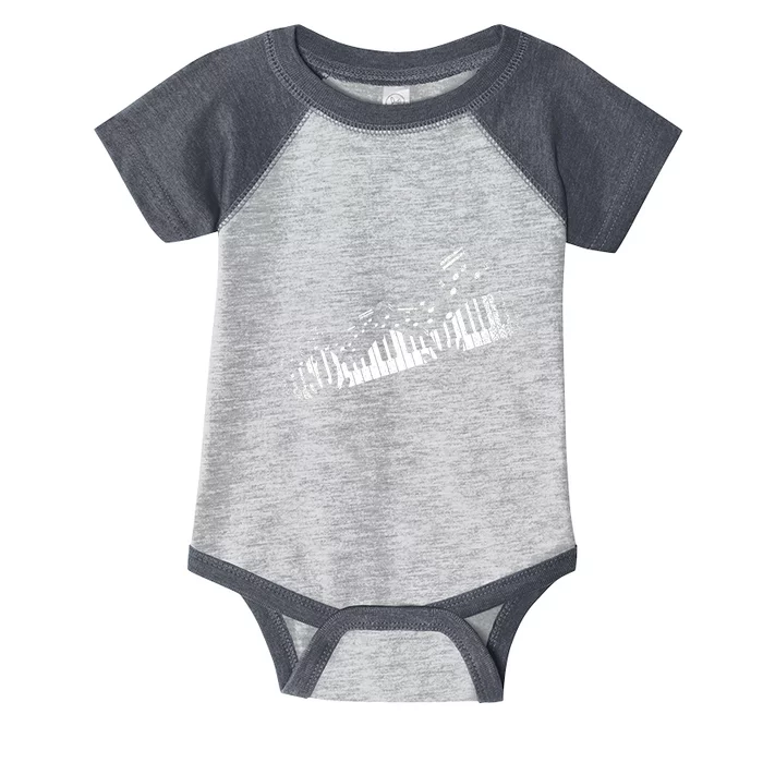 Music Notes Musical Instrument Pianist Gift Idea Piano Infant Baby Jersey Bodysuit