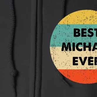 Michael Name Full Zip Hoodie