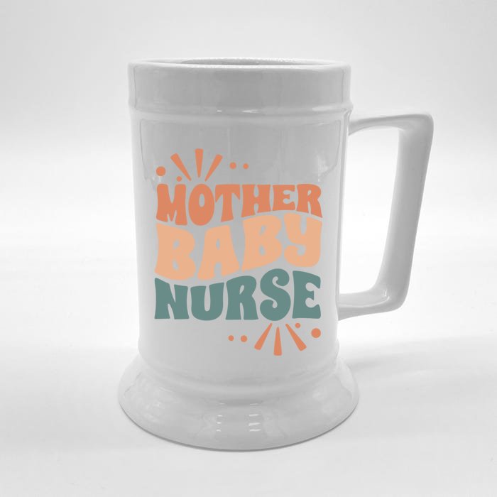 Mother Nurse MotherS Day Nurse Week Infants Nurse Mom Funny Gift Front & Back Beer Stein