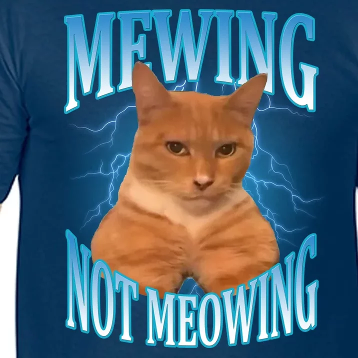 Mewing Not Meowing Funny Cat Meme Comfort Colors T-Shirt