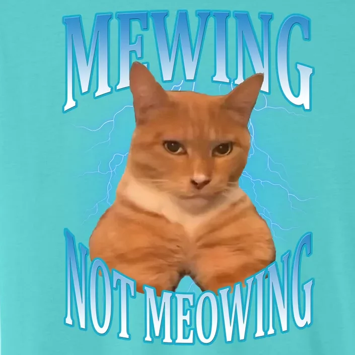 Mewing Not Meowing Funny Cat Meme ChromaSoft Performance T-Shirt