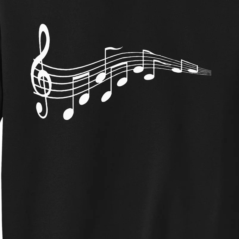 Musical Notes Music Dad Text In Treble Clef Sweatshirt