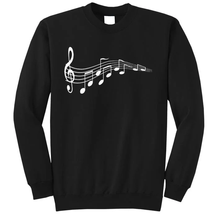 Musical Notes Music Dad Text In Treble Clef Sweatshirt