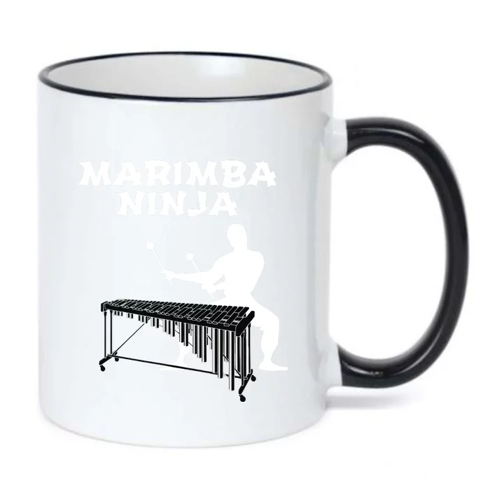 Marimba Ninja Marching Band Funny Percussion Black Color Changing Mug